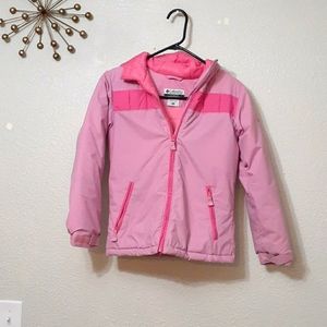 Columbia Sprts Girls Pink Puffer Jacket
